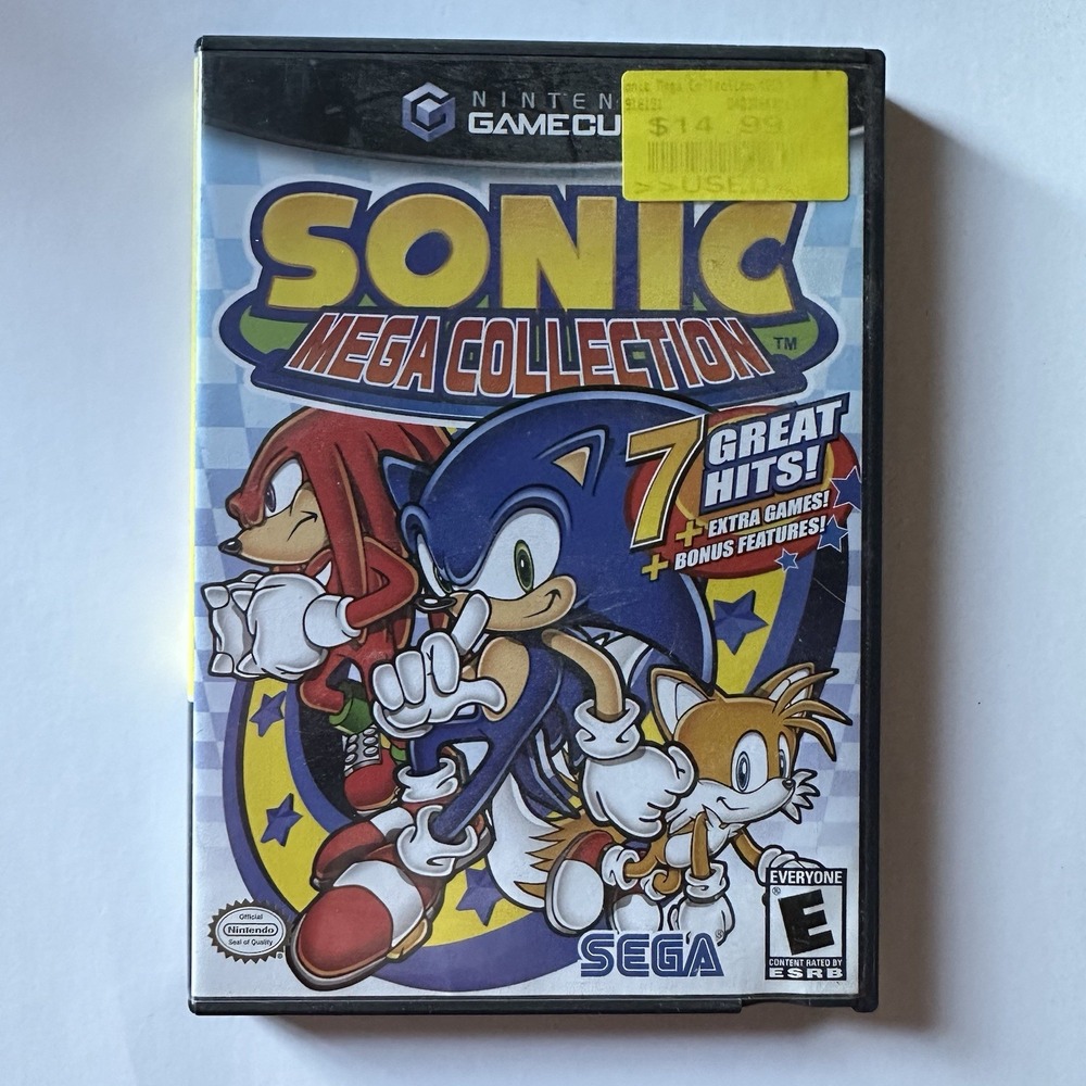 Sonic Mega Collection (Nintendo GameCube, 2002) Complete in Box CIB